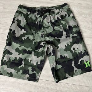 Hurley Elastic Waist Camo Camouflage Board Shorts - Boys/Youth Size M